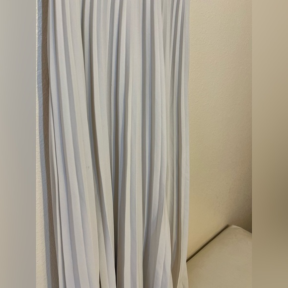 Proenza Schouler Dress - Women’s 4 White - Pleats Midi Faux Leather - Picture 5 of 11